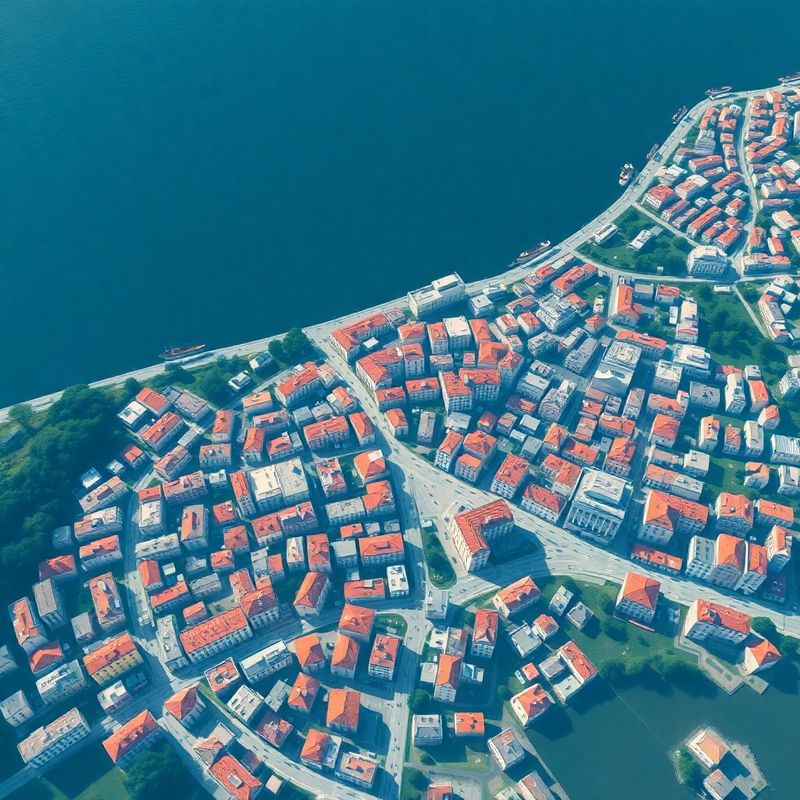 Ilustrativna karta središta Rijeke s istaknutim Korzom